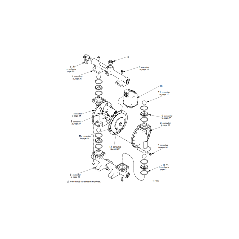 Silencieux pour Husky 1050 (24D642) Graco