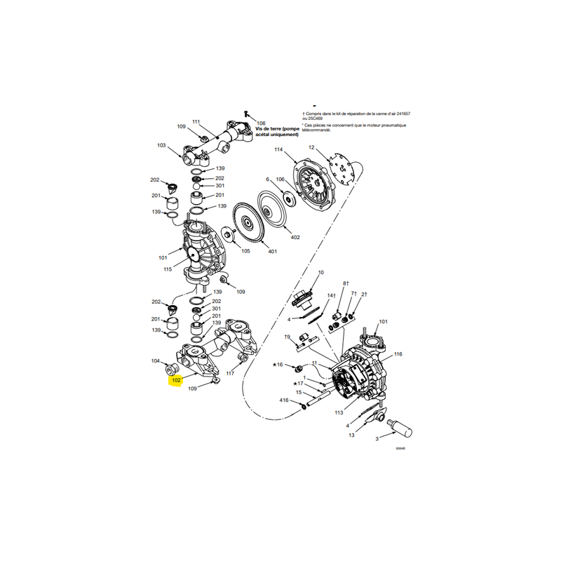 Collecteur Polypropylène Husky 515 (192575) Graco